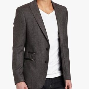 7 Diamonds Men's Prato Blazer, Charcoal, Medium